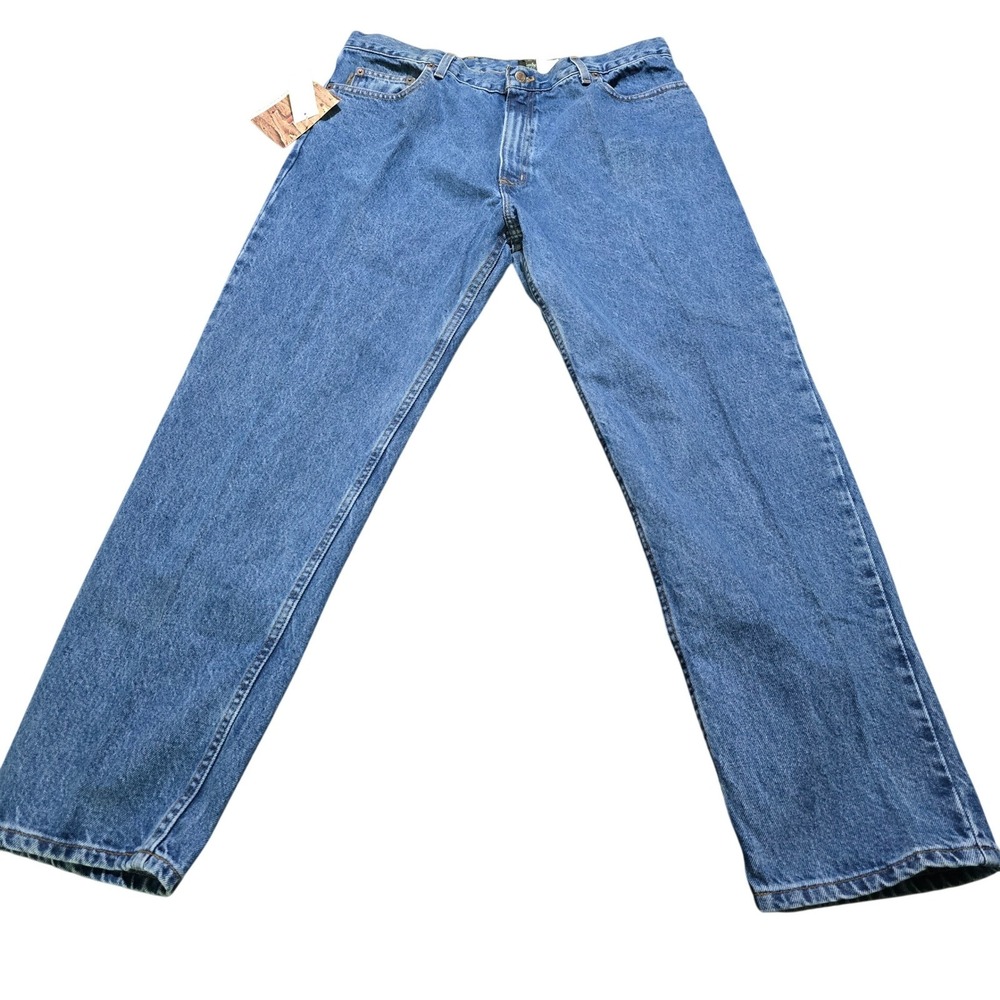Timberland Jeans Mens 38x30 Blue yellow boot Classic Fit Made in USA NWT y2k